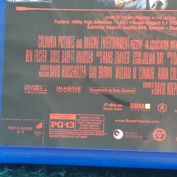 Inferno Blue Ray - Picture 3 of 3